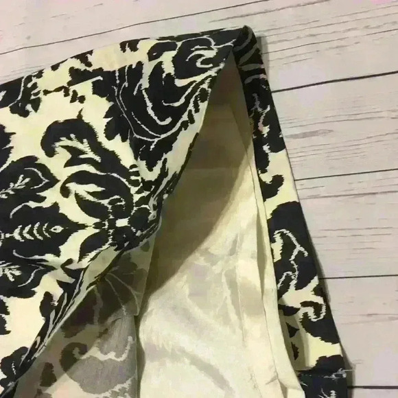 LOFT Skirt Black Ivory Pattern 4P - Picture 5 of 5